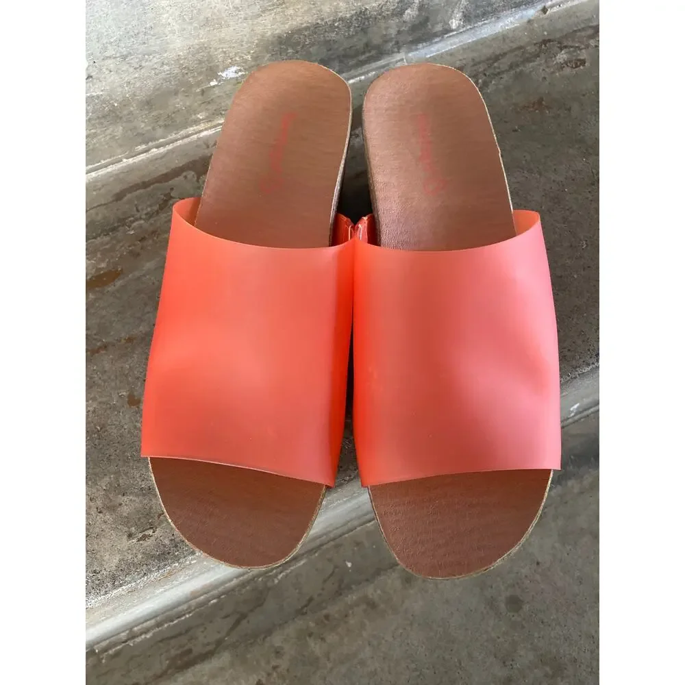 Baretraps Yalissa orange jelly wedge sandal - Picture 4 of 10